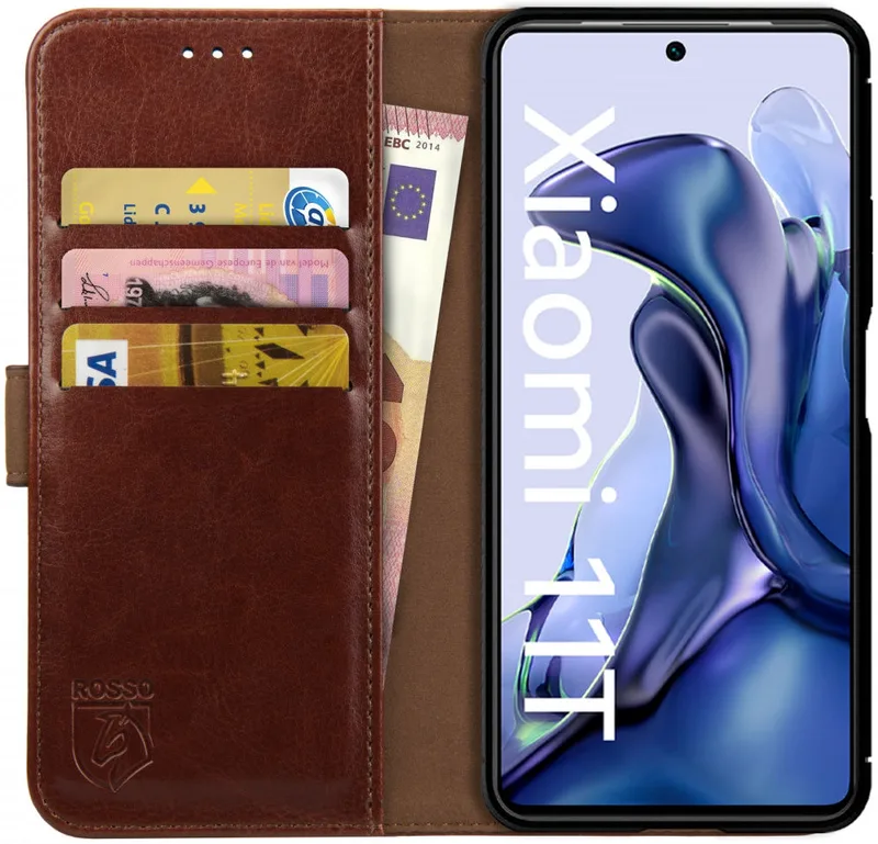Κόκκινο Element PU Θήκη Πορτοφόλι Xiaomi 11T / 11T Pro - Brown (8719246339653)