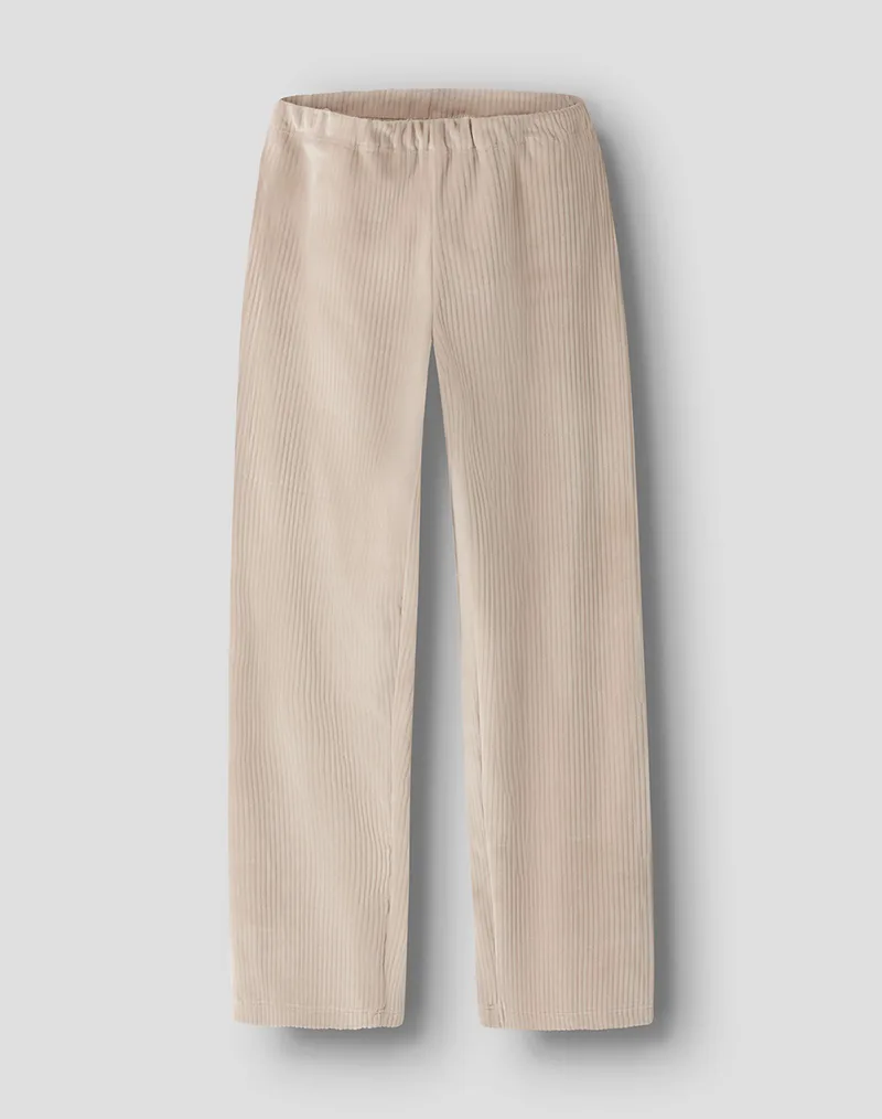 NAME IT NKFVELOA VELVET PANT 13235120-CEMENT Biege