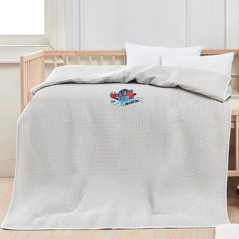 Κουβέρτα Πικέ Κούνιας 100x150 Beauty Home 5308 Adventure Grey 100x150