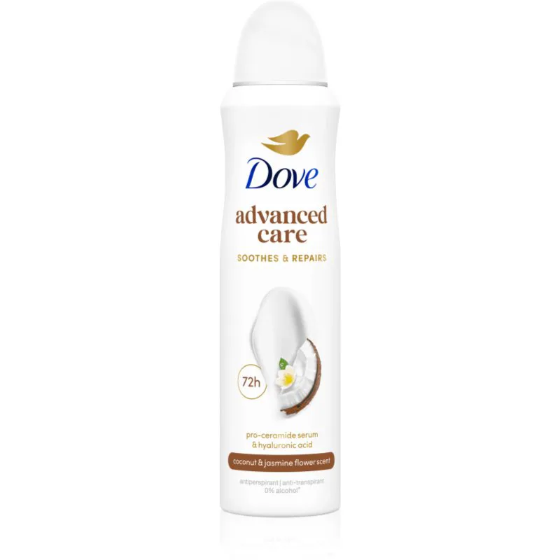 Dove Advanced Care Coconut & Jasmine Flower Scent αποσμητικό σπρέι 150 ml