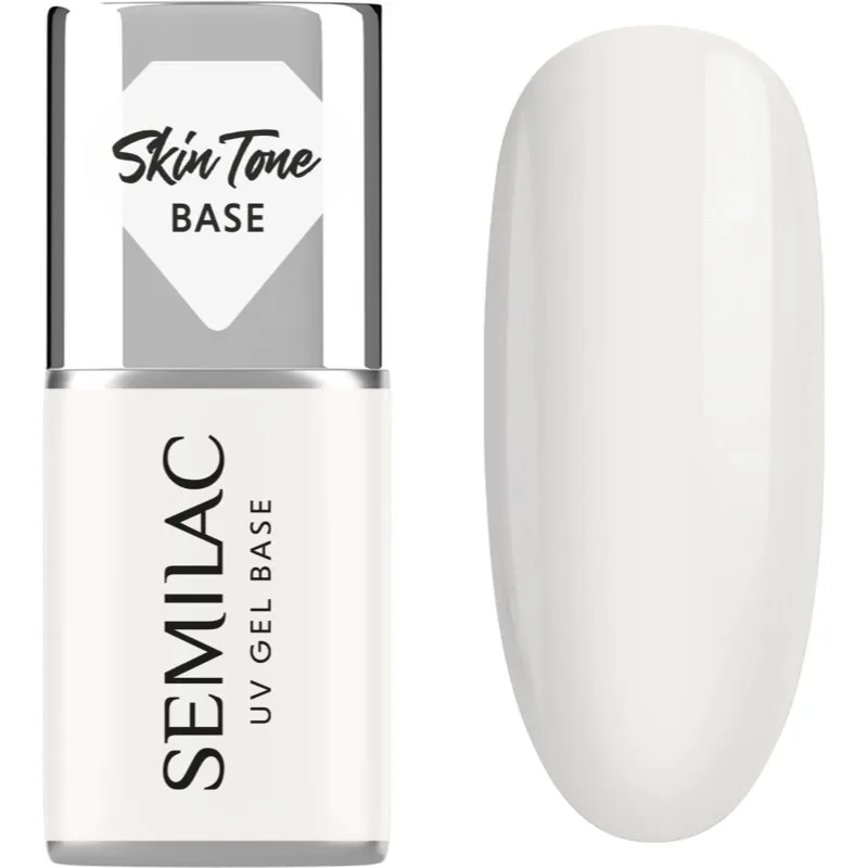 Semilac UV Gel Base Skin Tone Base βάση βερνίκι για τζελ νύχια απόχρωση Coconut Cream 7 ml