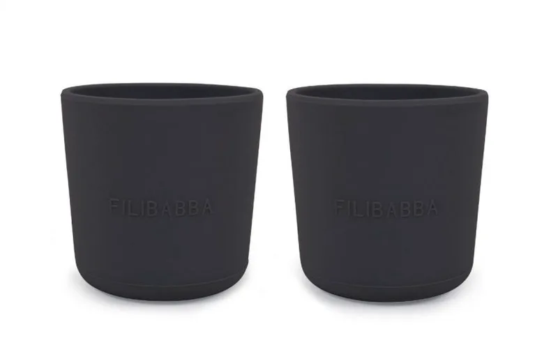 Filibabba Silicone Cup 2 Pack – Stone Grey
