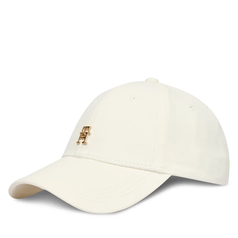 Καπέλο Jockey Tommy Hilfiger Th Elevated Chic Cap AW0AW17631 Λευκό