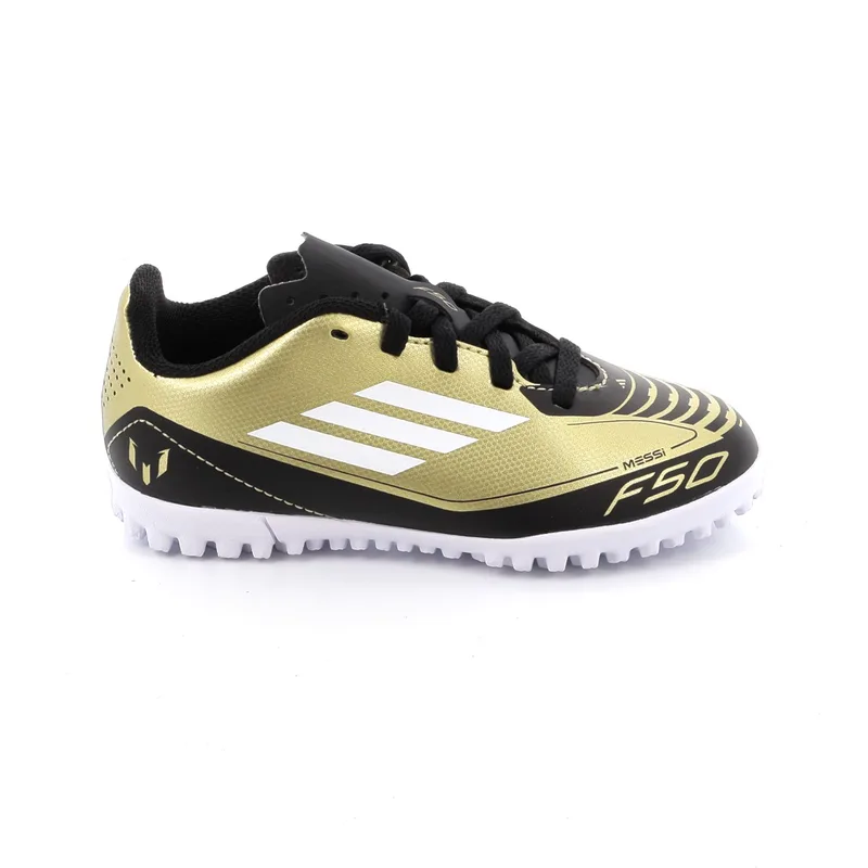 Ποδοσφαιρικό Παπούτσι για Αγόρι Adidas F50 Club Tf J Messi Χρώματος Χρυσό IG9297