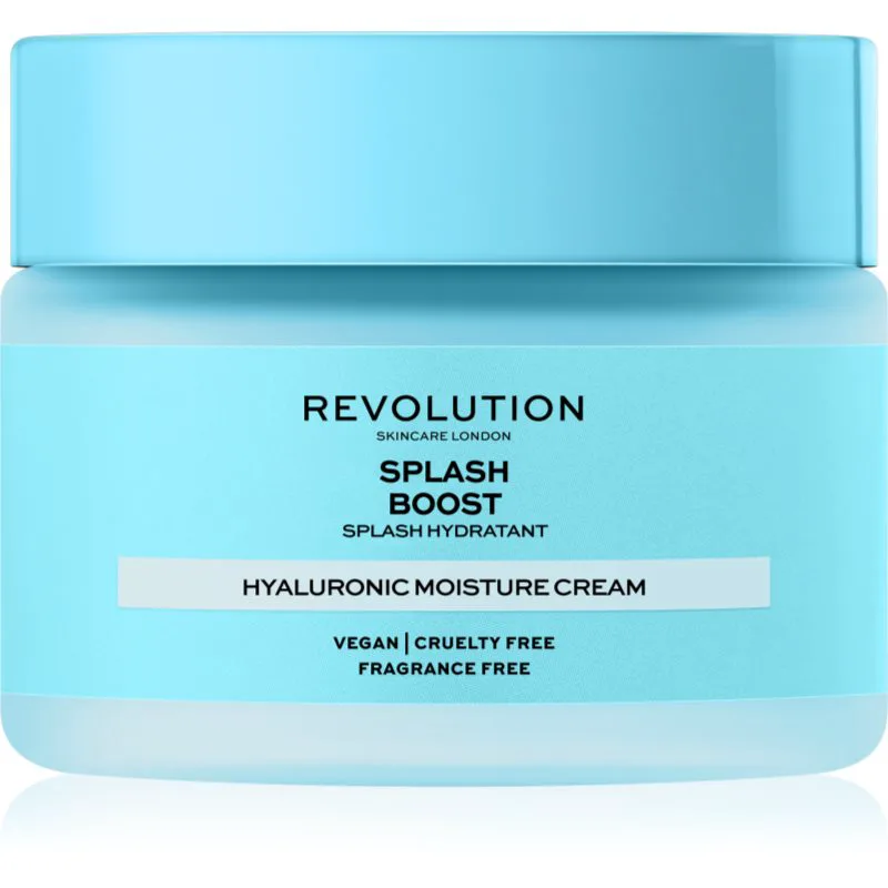 Revolution Skincare Boost Hyaluronic Acid Splash εντατικά ενυδατική κρέμα με υαλουρονικό οξύ 50 ml