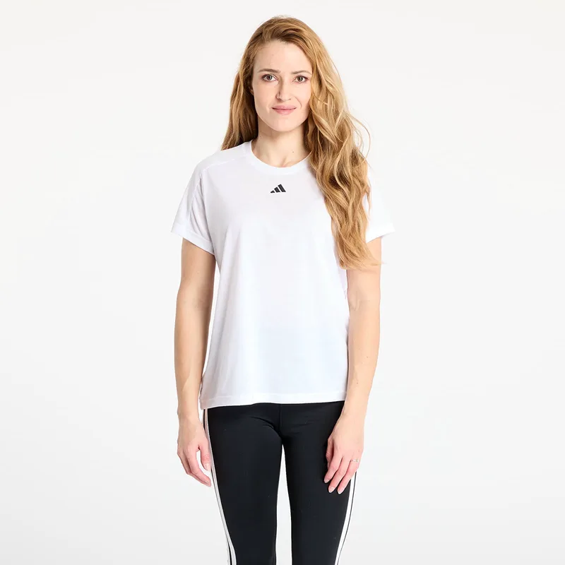 T-shirt adidas AEROREADY Train Essentials Minimal Branding Crewneck T-Shirt White/ Crystal White/ Crystal White XL