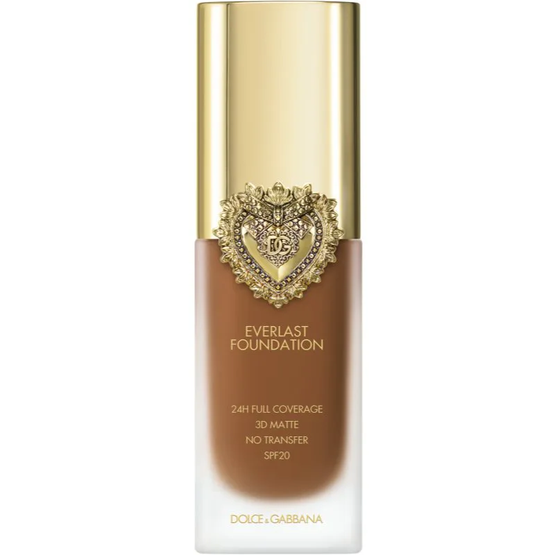 Dolce&Gabbana Flawless Everlast Foundation εντατικά καλυπτικό μακιγιάζ μακράς διαρκείας SPF 20 απόχρωση 32W MEDIUM DEEP 27 ml