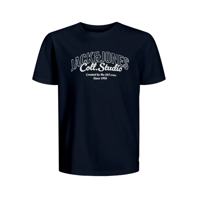 Jack & Jones "Makoto Tee"σε Plus fit γραμμή,με μεταξοτυπία - Sky Captain