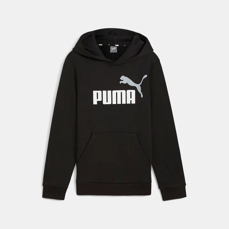 PUMA ESSENTIALS+ TWO TONE BIG LOGO HOODIE ΜΑΥΡΟ