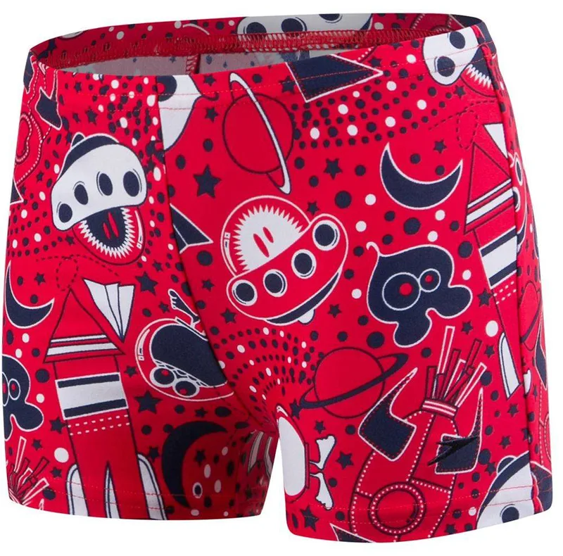 ΜΑΓΙΟ BOXER SPEEDO SPACE TRAVELLER ESSENTIAL ALLOVER AQUASHORT RISK ΚΟΚΚΙΝΟ (80-84ΕΚ.)-(9-12ΜΗΝΩΝ)