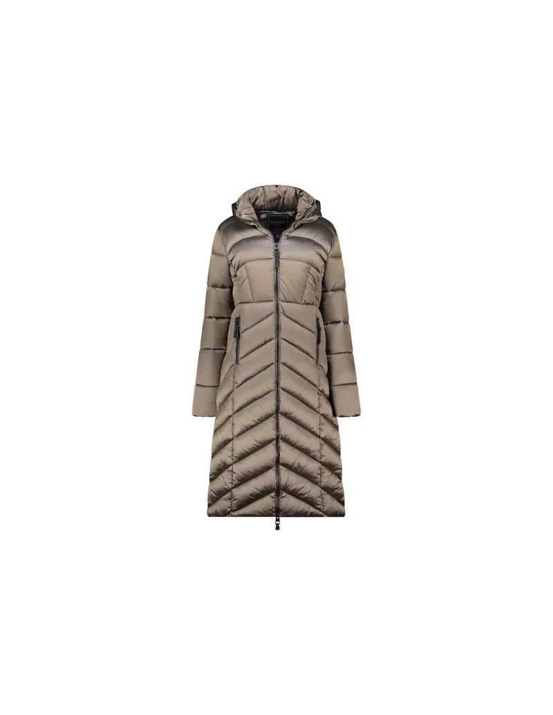 Geographical Norway Blanche Long Taupe DB Lady 0116 Taupe Women's Jacket WZ5490FGNTaupe