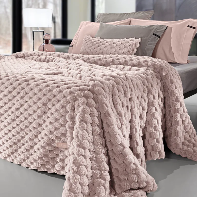 Κουβέρτα Γούνινη King Size 260X240 Guy Laroche Elixir Old Ροζ (260x240)