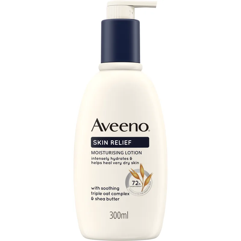 Aveeno Skin Relief Moisturising Body Lotion Ενυδατική - Καταπραϋντική Λοσιόν Σώματος, Κατάλληλη για Ξηρή & Ευαίσθητη Επιδερμίδα 300ml