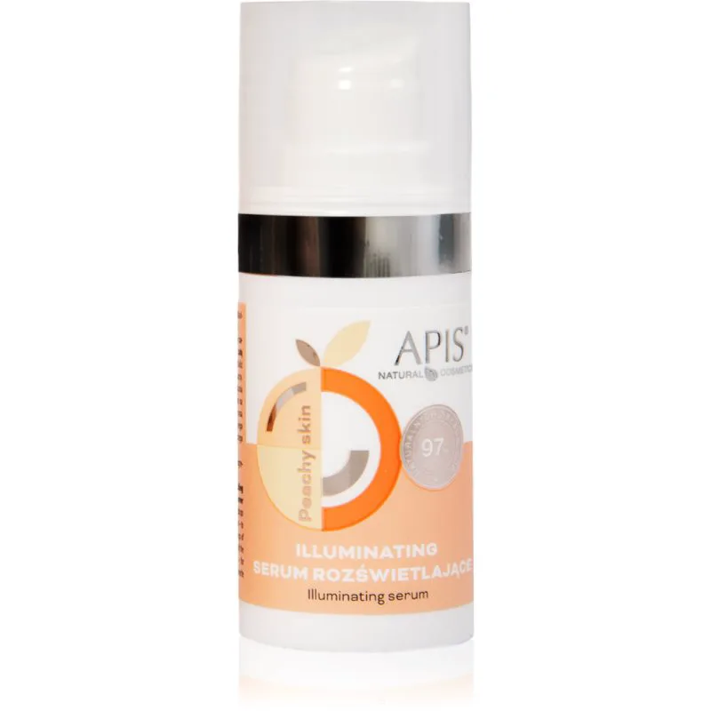 Apis Natural Cosmetics Peachy Skin λαμπρυντικός ορός για το πρόσωπο 15 ml