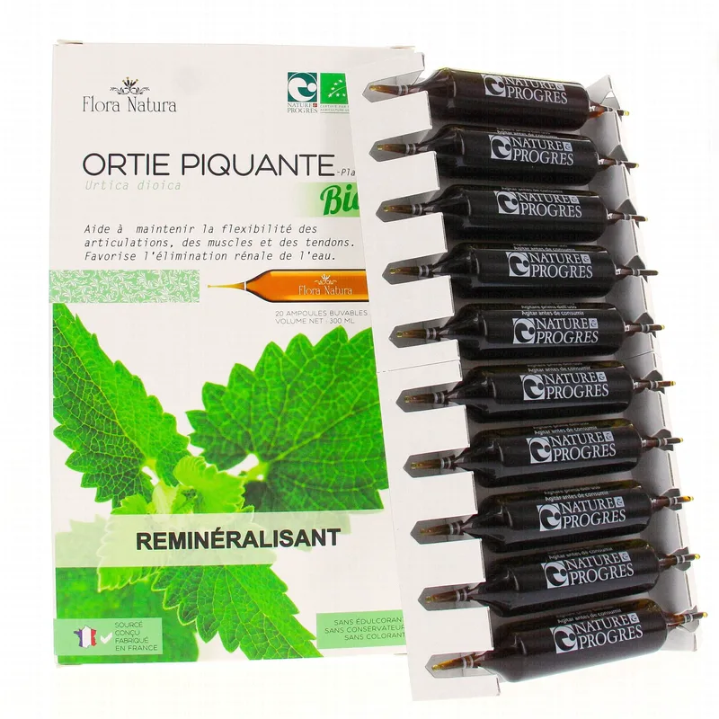 Flora Natura Spicy Nettle Organic Remineralizing 20 vials