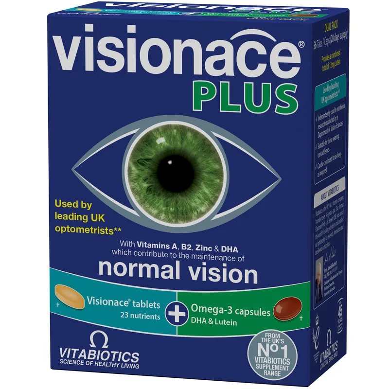 Vitabiotics Visionace Plus με Έξτρα Εστέρες Λουτεΐνης 28Tabs+28Caps