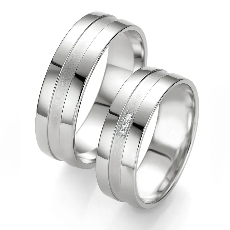 Λευκόχρυση Βέρα Γάμου Breuning με ή χωρίς Πέτρες WR308W diamonds k18