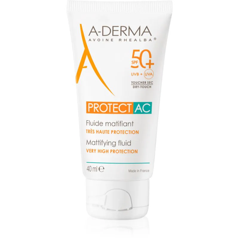 A-Derma Protect AC Mattifying Fluid ματ υγρό SPF 50+ 40 ml