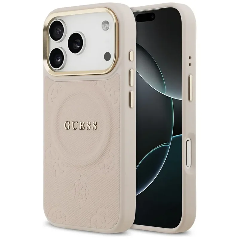 Θήκη Guess Peony Hot Stamp Magsafe Ροζ iPhone 17 Pro