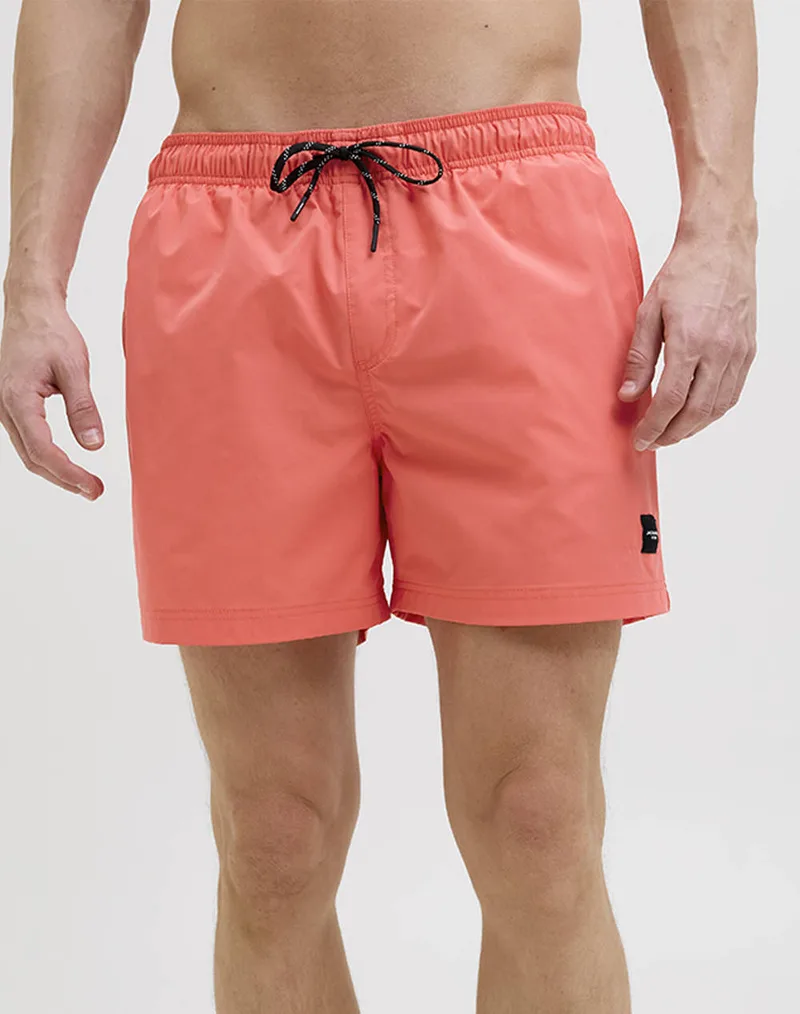 JACK&JONES JPSTMAUI JJSWIM SOLID AKM SN 12272776-HOT CORAL Coral