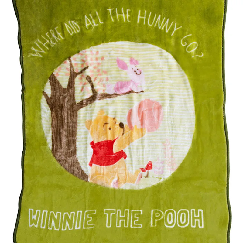 Κουβέρτα Βελουτέ Κούνιας 110X140 Dimcol Disney Winnie 01 Πράσινο (110x140)