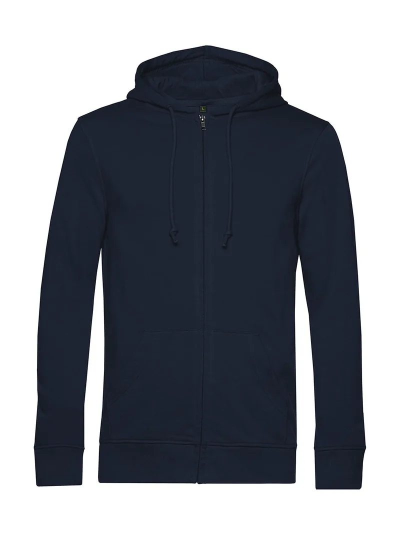 Φούτερ με Κουκούλα και Φερμουάρ WU35B B & C Inspire Organic Navy