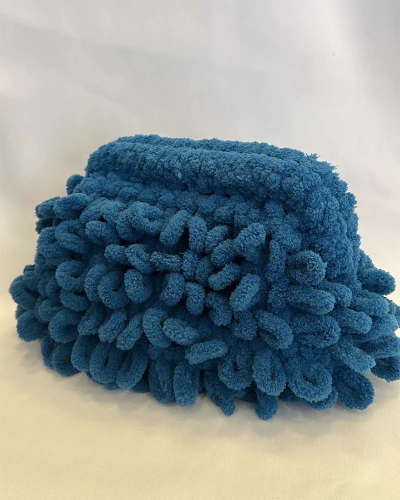 PUFFY CLUTCH BAG ΜΕ ΦΟΔΡΑ (ΠΕΤΡΟΛ)