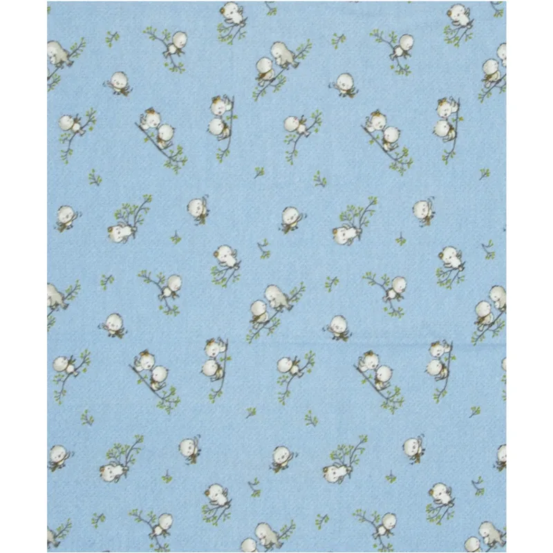 Φανελένια Πάνα Αγκαλιάς 80x80 Dimcol Birds 14 Blue 80x80