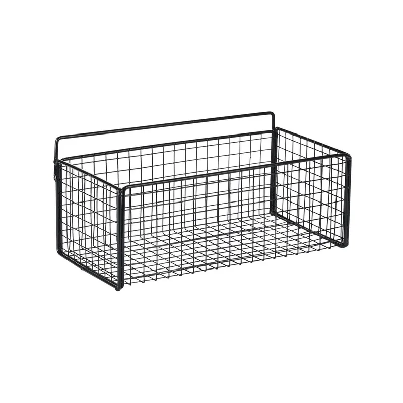 Κρεμαστό Καλάθι Αποθήκευσης (36x15x13) Estia Cage Μαύρο 02-28251