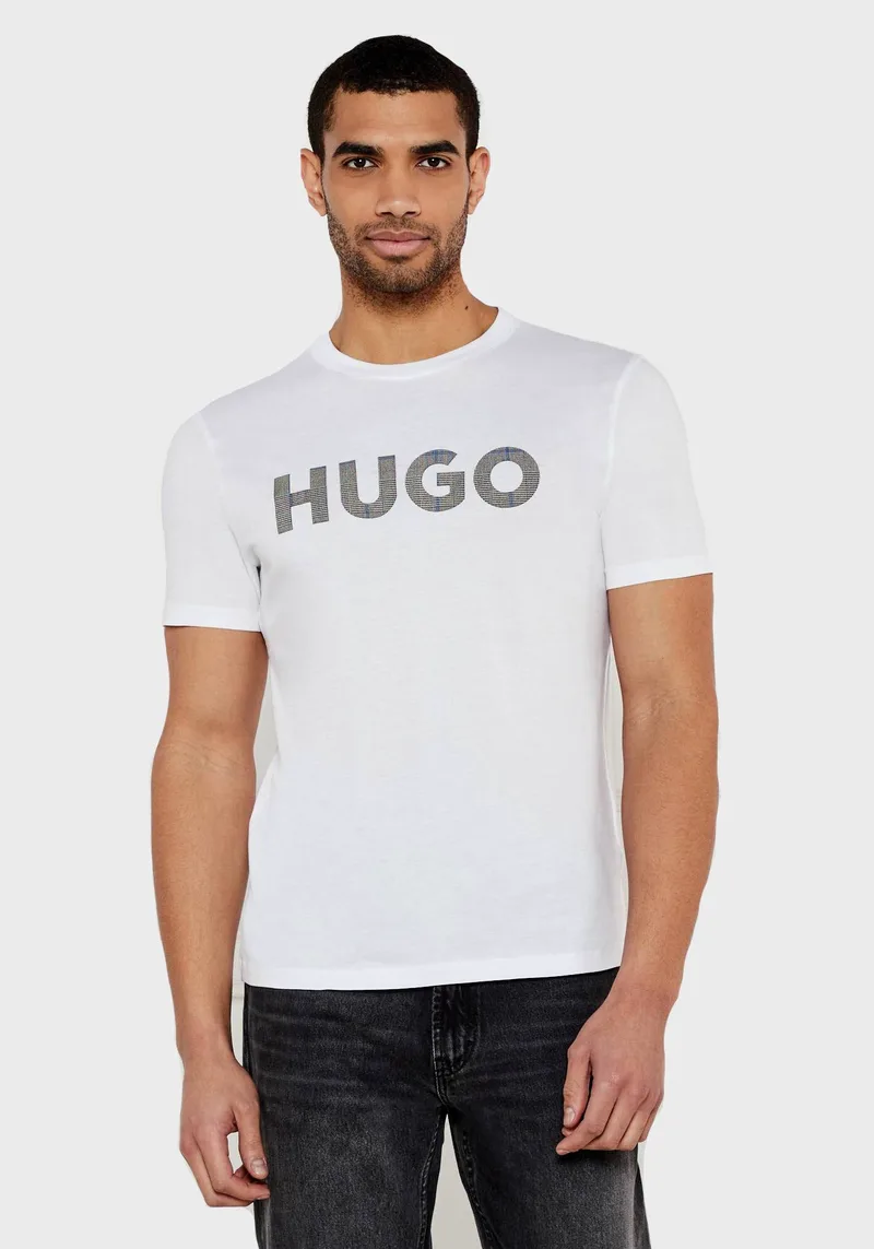 HUGO Κοντομάνικη T-shirt της σειράς Dulivio - 50534622 100 White