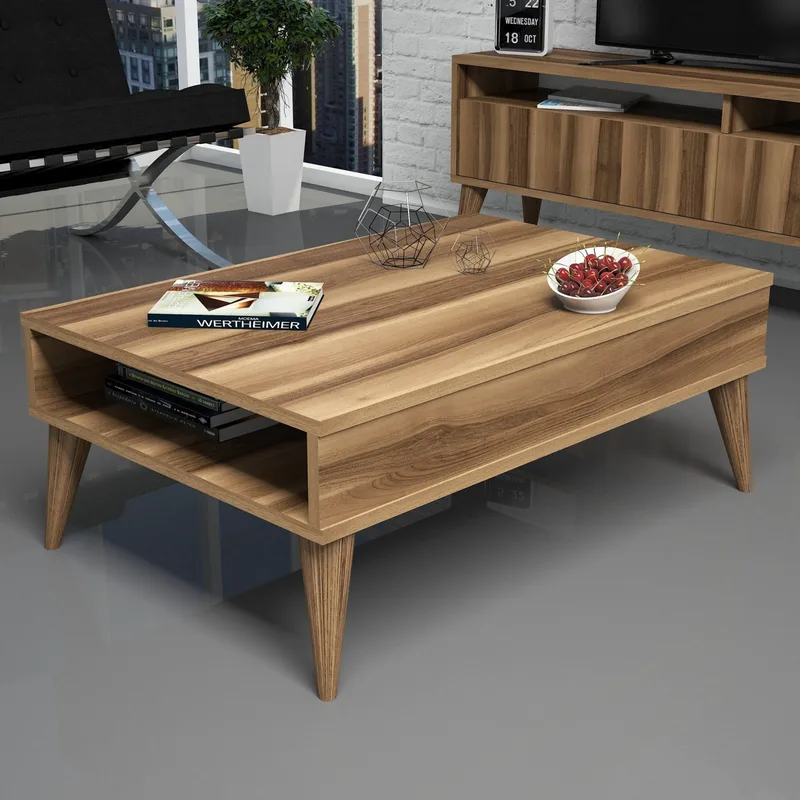 Τραπέζι Σαλονιού Best - Walnut 845Hct2871 (90x34,6x60)