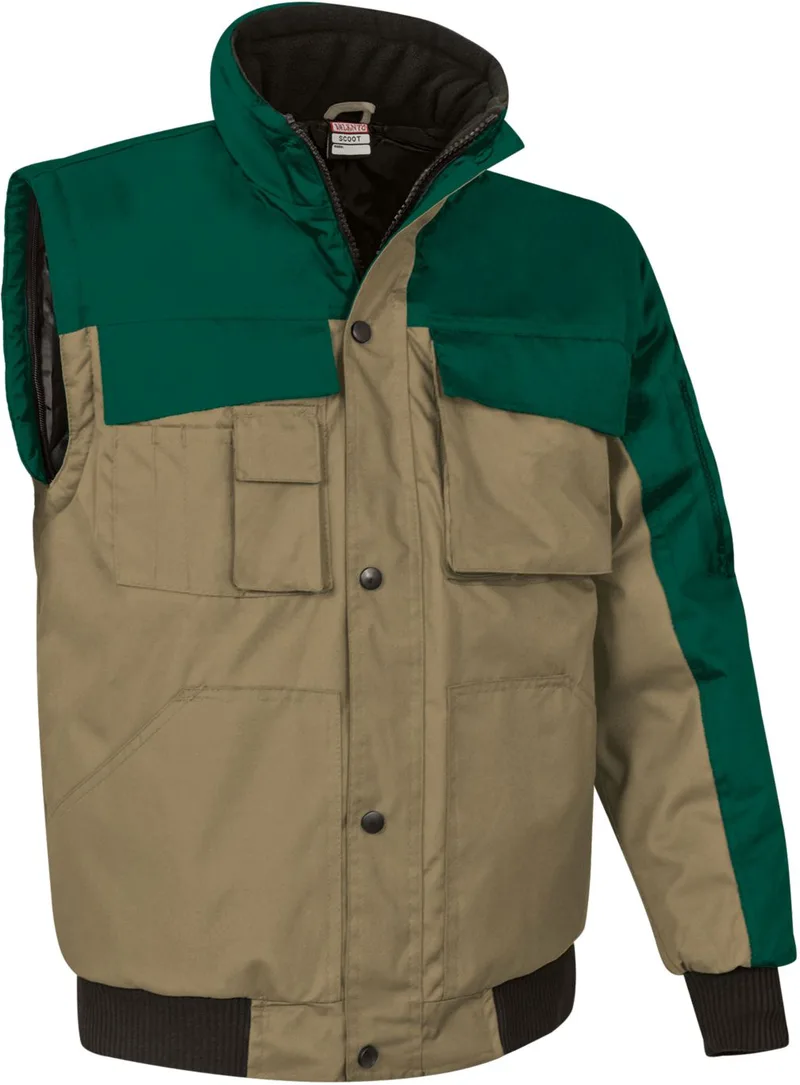 Αποσπώμενο μπουφάν SCOOT Valento CZVASCOBM Bottle Green-Kamel Brown