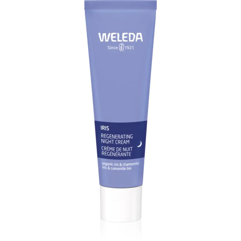 Weleda Iris ενυδατική κρέμα νύχτας για κανονική και ξηρή επιδερμίδα 30 ml