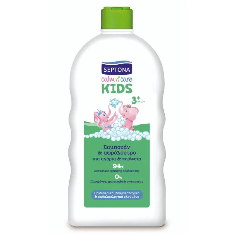 Septona Calm n Care Kids Σαμπουάν & Αφρόλουτρο (3+ετών) 750ml