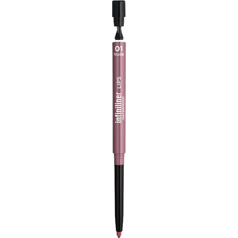 Mon Reve Infiniliner Lips Waterproof Αδιάβροχο Μολύβι Χειλιών με Λεπτή Μύτη Μακράς Διάρκειας του Προσφέρει Έντονο Χρώμα & Παραμένει Σταθερό για Ώρες 0,3g - 01 Nude