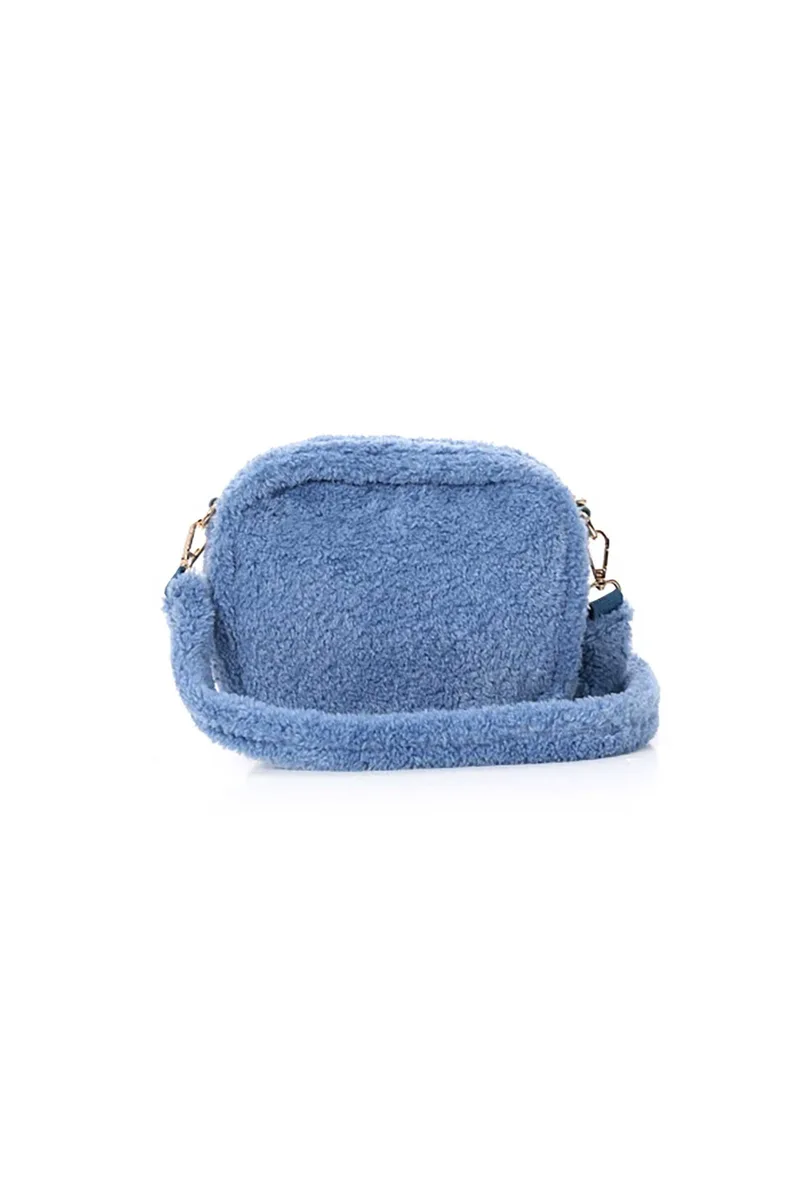 Folli Follie γυναικεία τσάντα crossbody "Furry Tales" - CB24F018GU Μπλε
