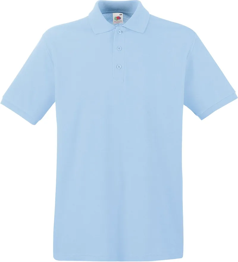 Ανδρική Μπλούζα Polo 63-218-0 Fruit of the Loom Premium Sky Blue