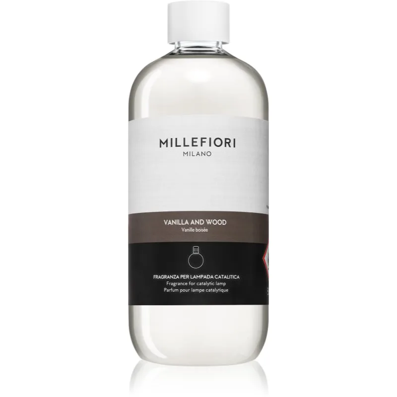 Millefiori Vanilla and Wood ανταλλακτικό καταλυτικού λαμπτήρα 500 ml
