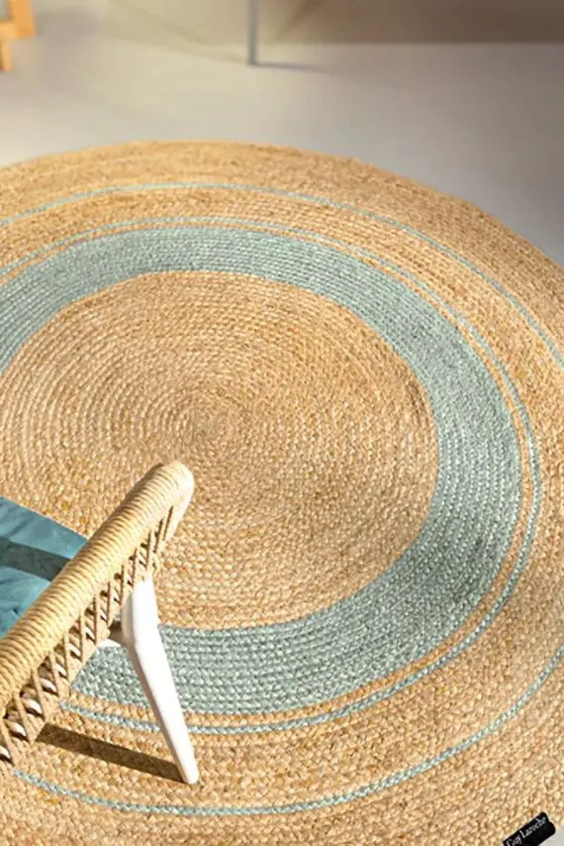 Χαλι Απο Γιουτα Grande Aqua Guy Laroche 150Cm 150x150x0cm Μονόχρωμο