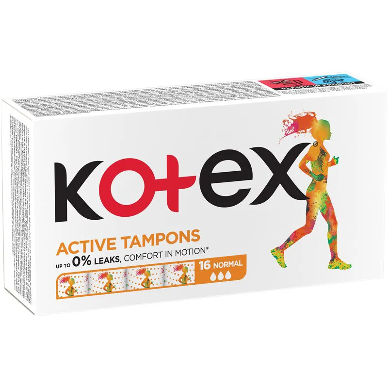 Kotex Active Normal ταμπόν 16 τμχ