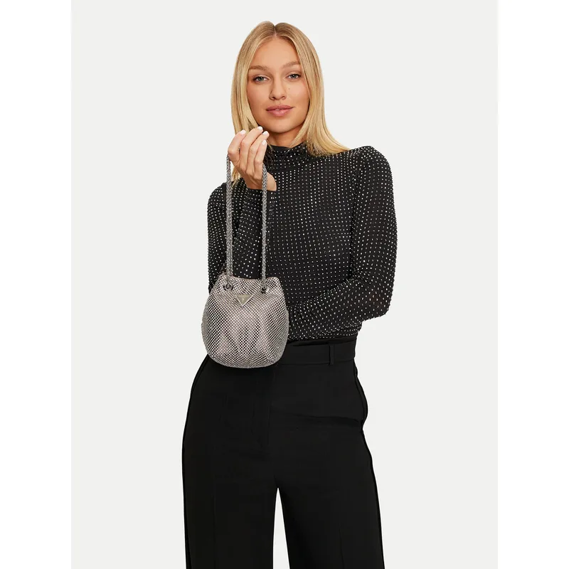 Τσάντα Guess HWRY93 50750 Ασημί