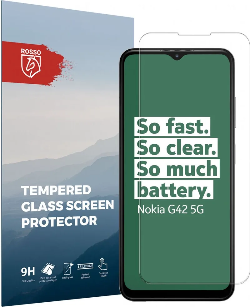 Κόκκινο Tempered Glass - Αντιχαρακτικό Προστατευτικό Γυαλί Οθόνης Nokia G42 - Clear (8719246409271)