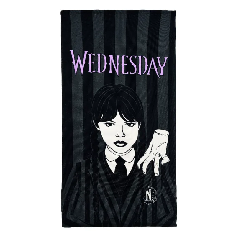 Πετσέτα παραλίας κορίτσι Wednesday-YE18061-DGREY