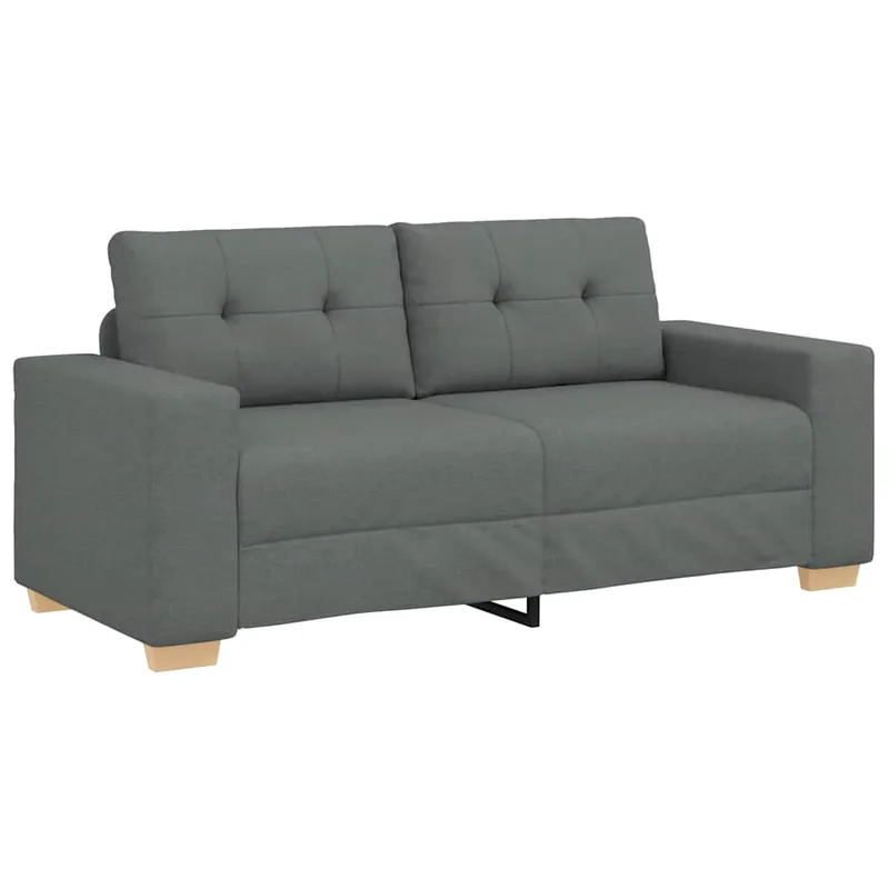 vidaXL Καναπές-Διθέσιος Σκούρο Γκρι 180 x 77 x 82 εκ. Ύφασμα