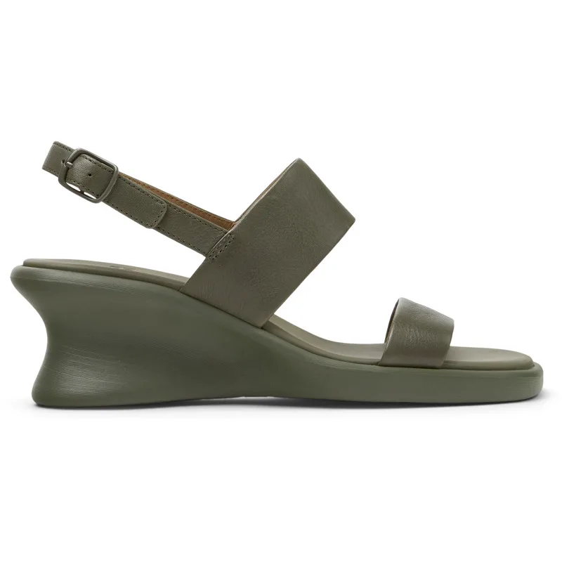 CAMPER Louise Sandal - Πέδιλα Για Γυναικεία - Πράσινο, Μέγεθος 38, Smooth leather