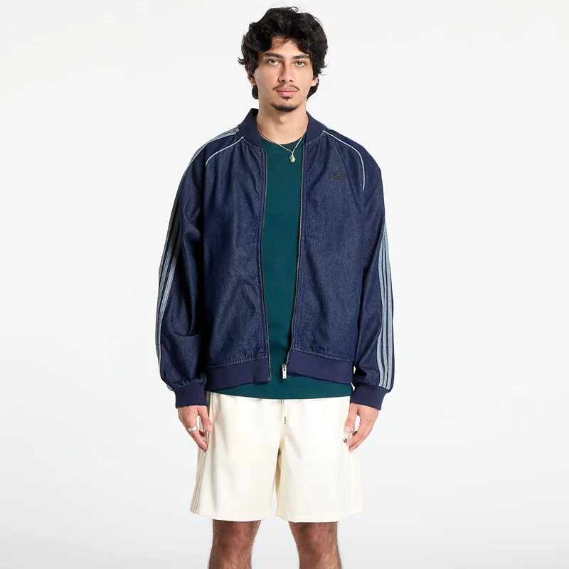 Μπουφάν adidas SST Adicolor Loose Denim Stone Jacket Indigo Denim M
