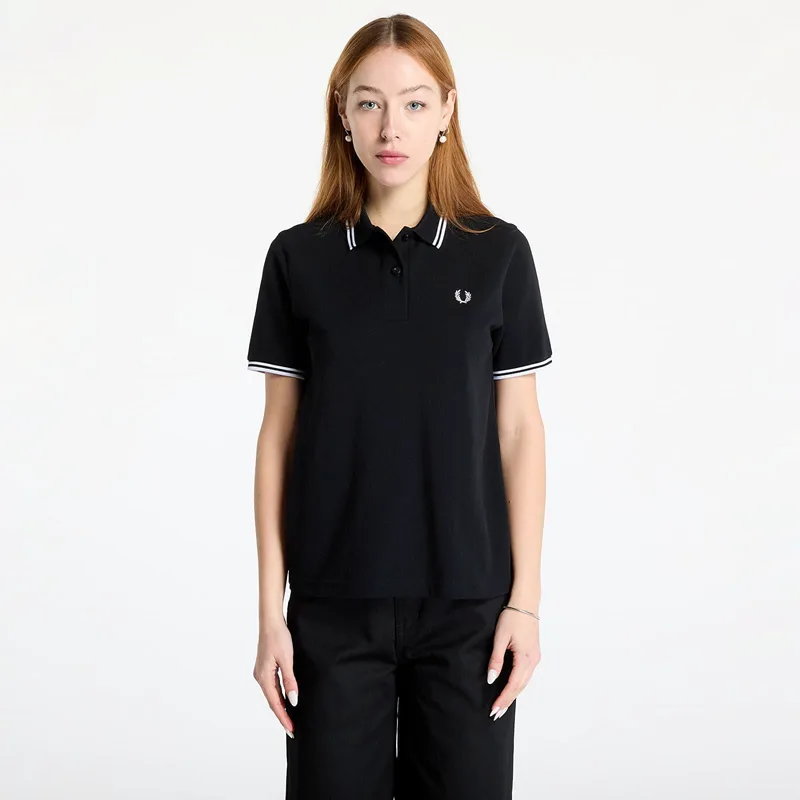 T-shirt FRED PERRY Twin Tipped Polo Shirt Black 38