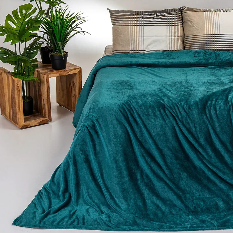 Κουβέρτα Fleece Υπέρδιπλη 220x240 Melinen Tokyo Petrol 220x240