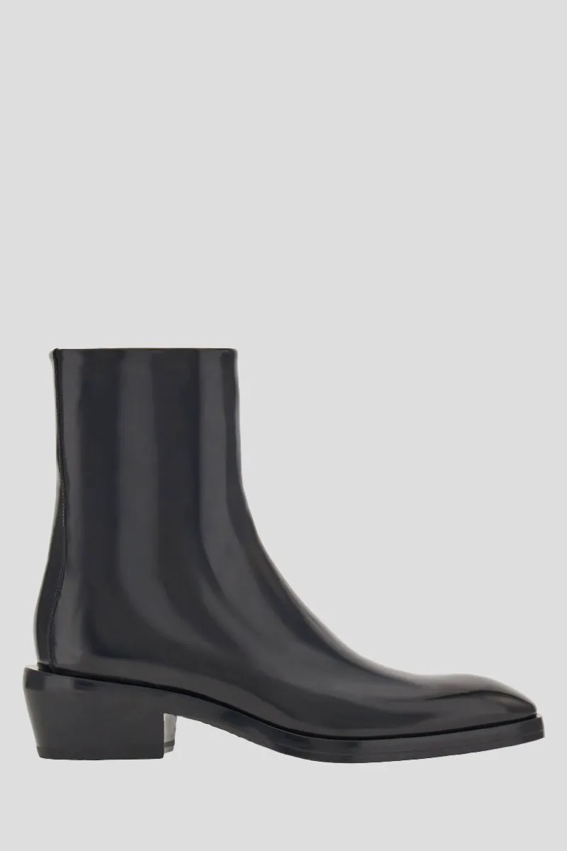 SALVATORE FERRAGAMO Ανδρικό Μαύρο Fuerte Ankle Boots
