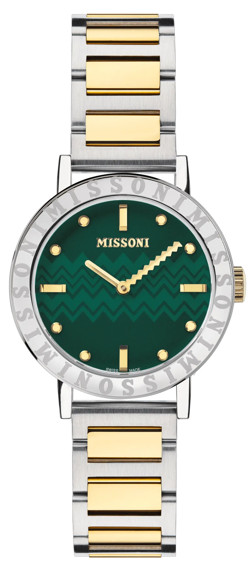 MISSONI M2 Swiss Made - MWQK00422 Silver case with Stainless Steel Bracelet
